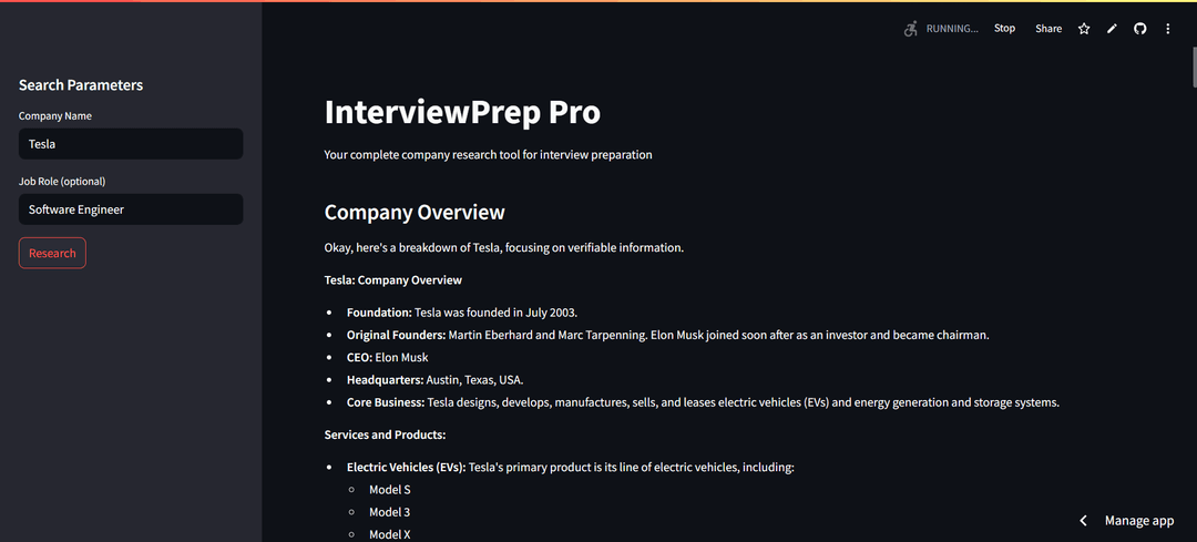 Interview Preparation Web Scraper